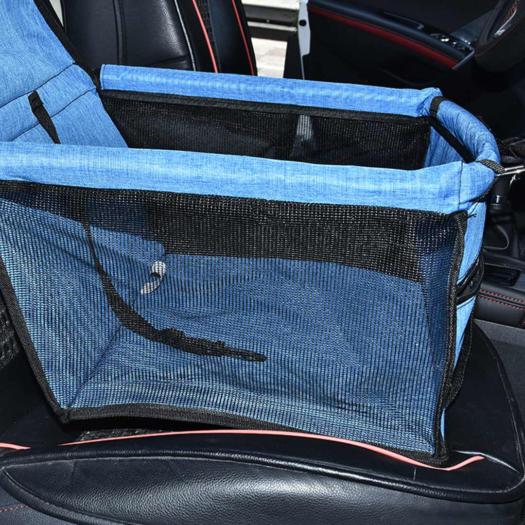 SOGA 2X Waterproof Pet Booster Car Seat Breathable Mesh Safety Travel Portable Dog Carrier Bag - Cafe Supply