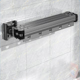 SOGA 2X 93.2cm Wall-Mounted Clothing Dry Rack Retractable Space-Saving Foldable Hanger - Cafe Supply