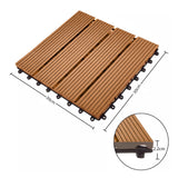 SOGA 2X 11 pcs Coffee DIY Wooden Composite Decking Tiles Garden Outdoor Backyard Flooring Home Decor - Cafe Supply