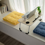 SOGA 2X Yellow Square Cushion Soft Leaning Plush Backrest Throw Seat Pillow Home Office Decor - Cafe Supply