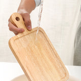 SOGA 2X 30cm Rectangle Premium Wooden Oak Food Serving Tray Charcuterie Board Paddle Home Decor - Cafe Supply
