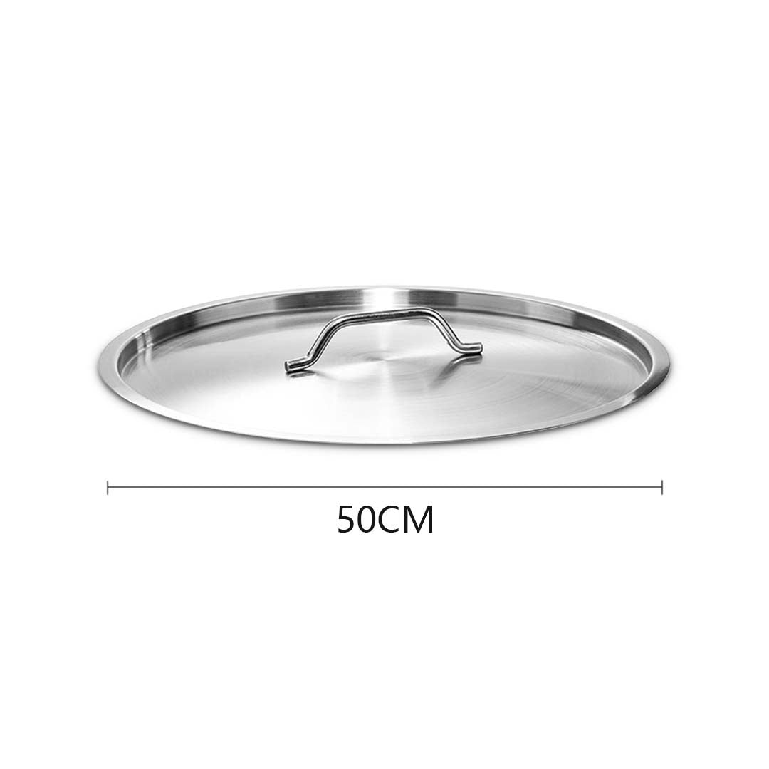 SOGA 50cm Top Grade Stockpot Lid Stainless Steel Stock pot Cover - Cafe Supply