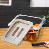 SOGA Clear Gastronorm 1/6 GN Lid Food Tray Top Cover Bundle of 2 - Cafe Supply