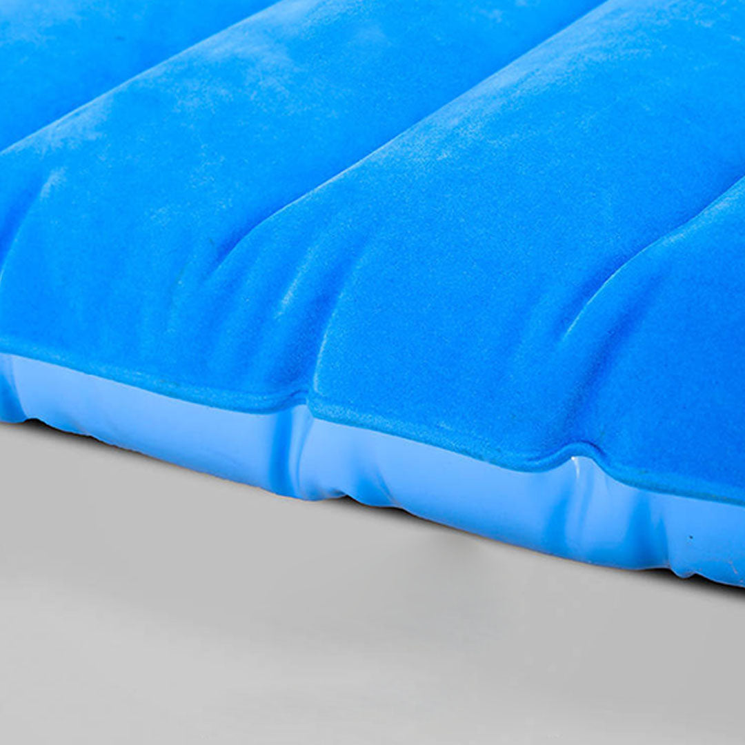 SOGA 2X Blue Stripe Inflatable Car Mattress Portable Camping Rest Air Bed Travel Compact Sleeping Kit Essentials - Cafe Supply