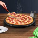 SOGA 2X 33CM Reversible Round Cast Iron Induction Crepes Pan Baking Cookie Pancake Pizza Bakeware - Cafe Supply