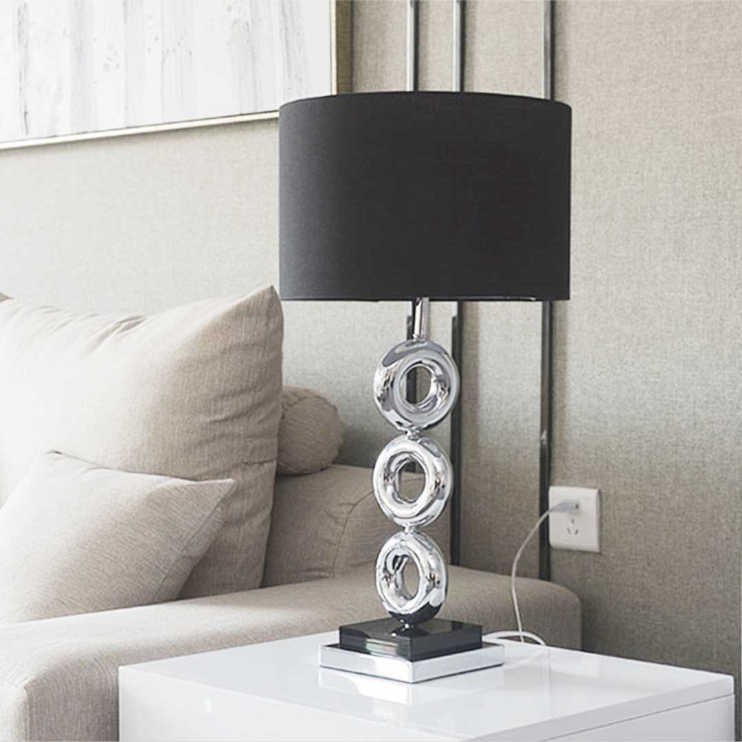 SOGA 4X Simple Industrial Style Table Lamp Metal Base Desk Lamp - Cafe Supply
