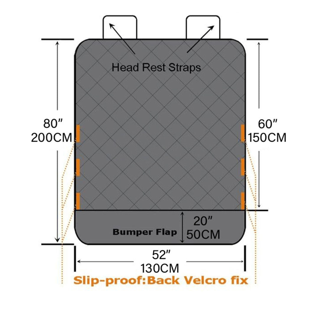 SOGA 2X Premium Car Trunk Pet Mat Boot Cargo Liner Waterproof Seat Cover Protector Hammock Non-Slip Pet Travel Essentials - Cafe Supply