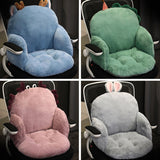 SOGA 2X Gray Bunny Shape Cushion Soft Leaning Bedside Pad Sedentary Plushie Pillow Home Decor - Cafe Supply