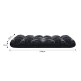 SOGA 2X Floor Recliner Folding Lounge Sofa Futon Couch Folding Chair Cushion Black - Cafe Supply