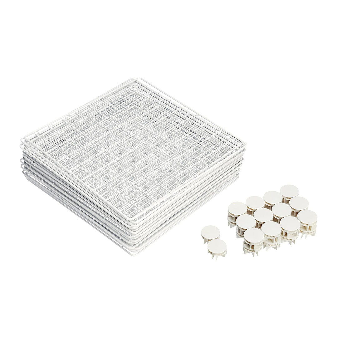 SOGA 2X White Portable 9-Cube 3 Column Storage Organiser Foldable DIY Modular Grid Space Saving Shelf - Cafe Supply