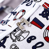 SOGA Nautical Icons Super Large Storage Luggage Bag Double Zipper Foldable Travel Organiser Essentials - Cafe Supply