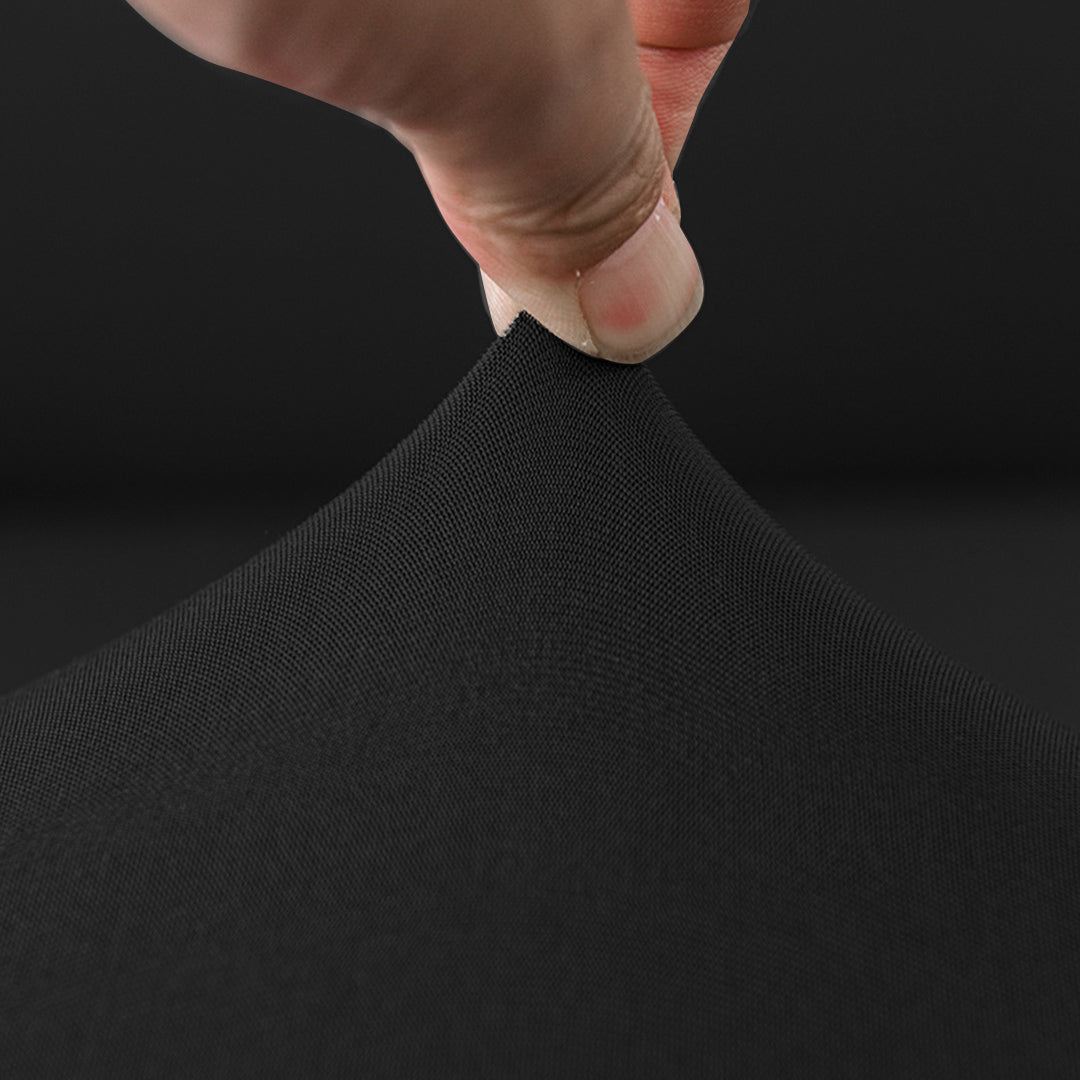 SOGA 3-Seater Black Sofa Cover Couch Protector High Stretch Lounge Slipcover Home Decor - Cafe Supply