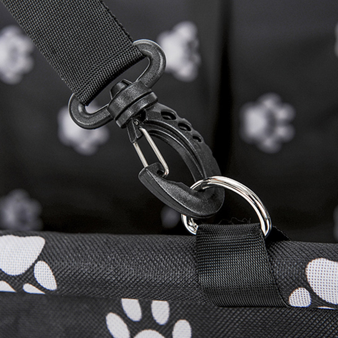 SOGA 2X Waterproof Pet Booster Car Seat Breathable Mesh Safety Travel Portable Dog Carrier Bag Black - Cafe Supply