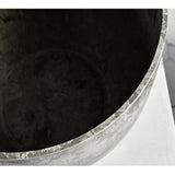 SOGA 2X 32cm Weathered Grey Round Resin Plant Flower Pot in Cement Pattern Planter Cachepot for Indoor Home Office - Cafe Supply