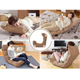 SOGA 2X Foldable Tatami Floor Sofa Bed Meditation Lounge Chair Recliner Lazy Couch Khaki - Cafe Supply