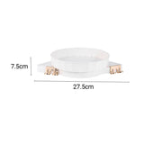 SOGA 2X White 360 Degree Wall-Mounted Rotating Bathroom Organiser Corner Vanity Rack Toilet Adhesive Storage Shelf - Cafe Supply