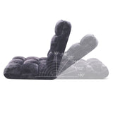 SOGA 2X Floor Recliner Folding Lounge Sofa Futon Couch Folding Chair Cushion Grey - Cafe Supply
