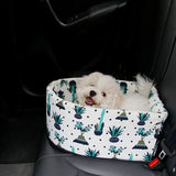 SOGA 2X Car Central Control Nest Pet Safety Travel Bed Dog Kennel Portable Washable Pet Bag White - Cafe Supply