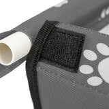 SOGA 2X Waterproof Pet Booster Car Seat Breathable Mesh Safety Travel Portable Dog Carrier Bag Grey - Cafe Supply