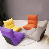 SOGA 2X Lounge Floor Recliner Adjustable Lazy Sofa Bed Folding Game Chair Purple - Cafe Supply