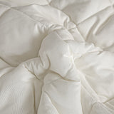 SOGA 2X White 183cm Wide Cross-Hatch Mattress Cover Thick Quilted Stretchable Bed Spread Sheet Protector with Pillow Covers - Cafe Supply