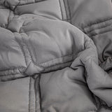 SOGA 2X Grey 153cm Wide Mattress Cover Thick Quilted Stretchable Bed Spread Sheet Protector with Pillow Covers - Cafe Supply