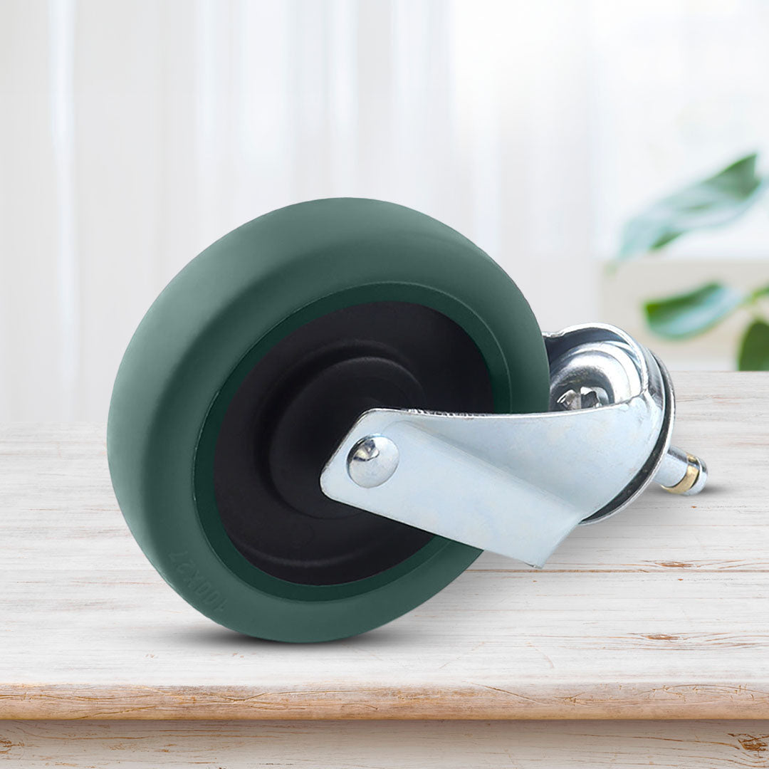SOGA 2X 4" Heavy Duty Polyurethane Swivel Castor Wheels
