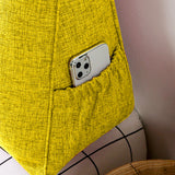 SOGA 2X 180cm Yellow Triangular Wedge Bed Pillow Headboard Backrest Bedside Tatami Cushion Home Decor - Cafe Supply