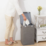 SOGA 2X Grey Large Collapsible Laundry Hamper Storage Box Foldable Canvas Basket Home Organiser Decor - Cafe Supply