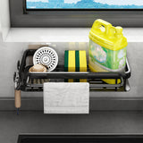 SOGA 2X 34cm Kitchen Sink Storage Organiser Space Saving Adhesive Shelf Rack - Cafe Supply