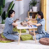 SOGA 2X Blue Square Cushion Soft Leaning Plush Backrest Throw Seat Pillow Home Office Decor - Cafe Supply