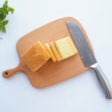 SOGA 2X 33cm Brown Rectangle Wooden Serving Tray Chopping Board Paddle with Handle Home Decor - Cafe Supply