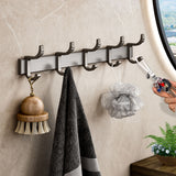 SOGA 2X 37cm Wall Mounted Towel Rack Space-Saving Hanger Organiser with Durable Hooks - Cafe Supply