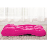 SOGA Foldable Lounge Cushion Adjustable Floor Lazy Recliner Chair with Armrest Pink - Cafe Supply