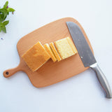 SOGA 2X 26cm Brown Rectangle Wooden Serving Tray Chopping Board Paddle with Handle Home Decor - Cafe Supply