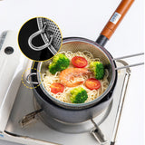 SOGA Stainless Steel Perforated Colander Fine Mesh Net Food Strainer Basket with Handle Skimmer Sieve Set - Cafe Supply