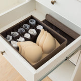 SOGA 2X Coffee Flip Top Underwear Storage Box Foldable Wardrobe Partition Drawer Home Organiser - Cafe Supply