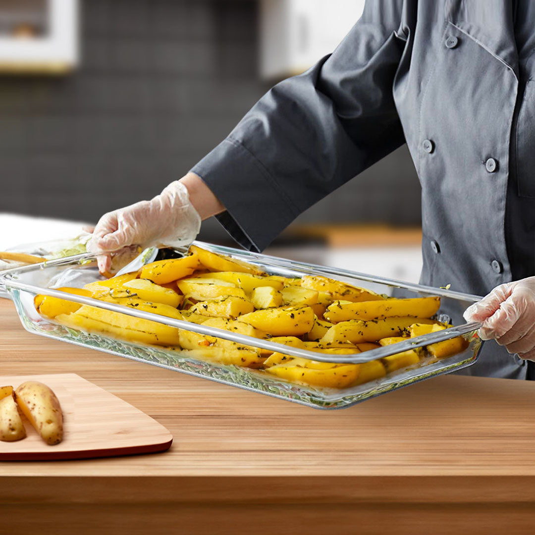 SOGA 100mm Clear Gastronorm GN Pan 1/1 Food Tray Storage Bundle of 4 - Cafe Supply