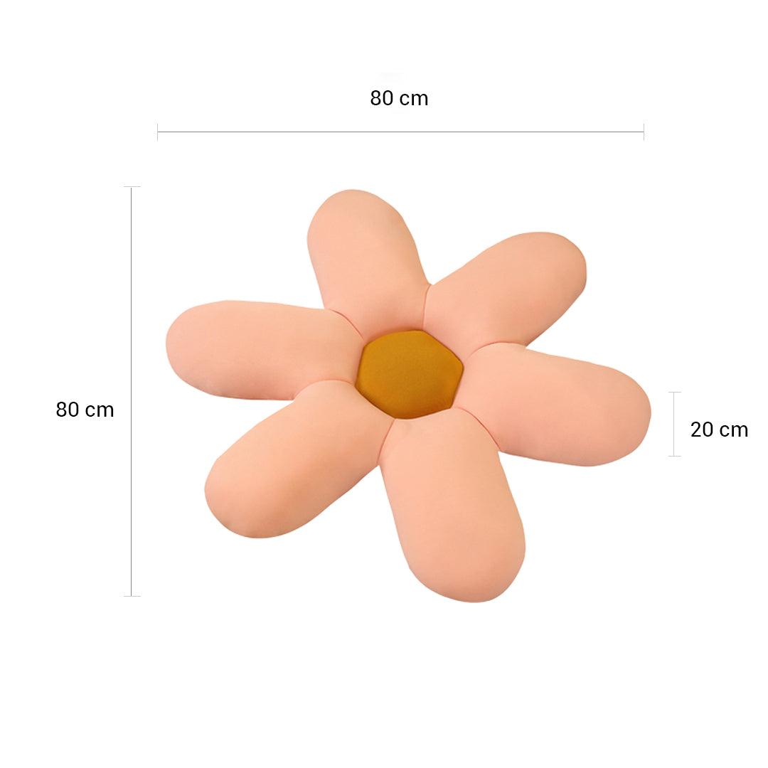 SOGA 2X Pink Daisy Flower Shape Cushion Soft Leaning Bedside Pad Floor Plush Pillow Home Decor - Cafe Supply