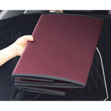 SOGA 2X Leather Car Boot Collapsible Foldable Trunk Cargo Organizer Portable Storage Box Red Large - Cafe Supply