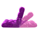 SOGA 4X Floor Recliner Folding Lounge Sofa Futon Couch Folding Chair Cushion Purple - Cafe Supply