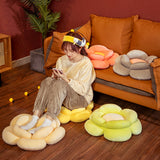 SOGA Green Double Flower Shape Cushion Soft Bedside Floor Plush Pillow Home Decor - Cafe Supply