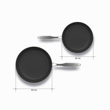 SOGA Stainless Steel Fry Pan 28cm 34cm Frying Pan Induction Non Stick Interior - Cafe Supply
