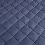 SOGA 2X Blue 183cm Wide Cross-Hatch Mattress Cover Thick Quilted Stretchable Bed Spread Sheet Protector with Pillow Covers - Cafe Supply