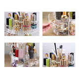 SOGA 2X 360 Degree Rotating Makeup Organiser Cosmetics Holder Display Stand Skincare Home Decor - Cafe Supply