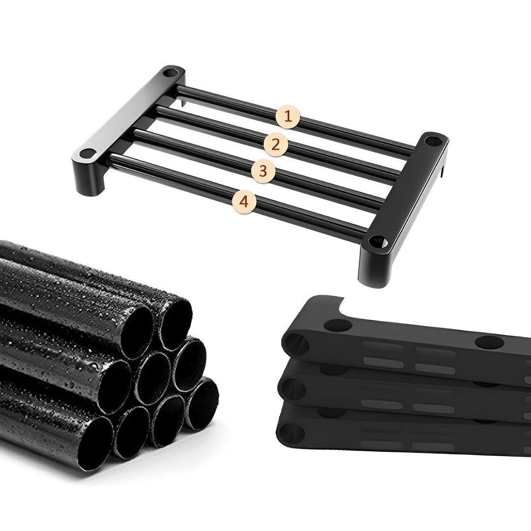 SOGA 21-Shelf Tier Shoe Storage Shelf Space-Saving Caddy Rack Organiser with Handle - Cafe Supply