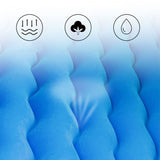 SOGA 2X Blue Ripple Inflatable Car Mattress Portable Camping Air Bed Travel Sleeping Kit Essentials - Cafe Supply