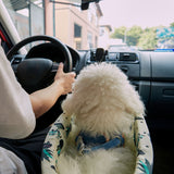 SOGA 2X Car Central Control Nest Pet Safety Travel Bed Dog Kennel Portable Washable Pet Bag White - Cafe Supply