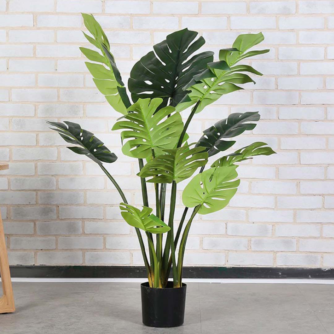 SOGA 2X 93cm Artificial Indoor Potted Turtle Back Fake Decoration Tree Flower Pot Plant - Cafe Supply