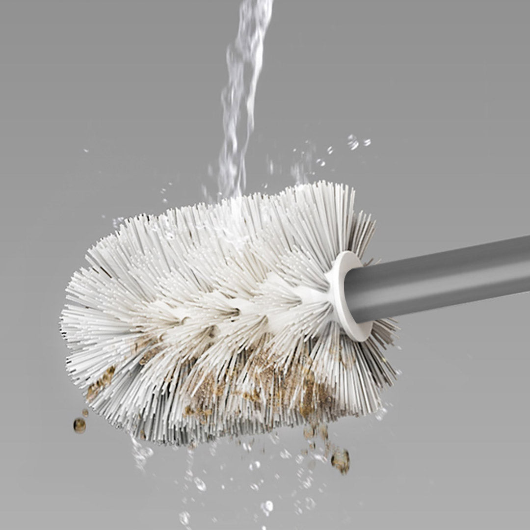 SOGA 27cm Wall-Mounted Toilet Brush with Holder Bathroom Cleaning Scrub Dark Grey - Cafe Supply